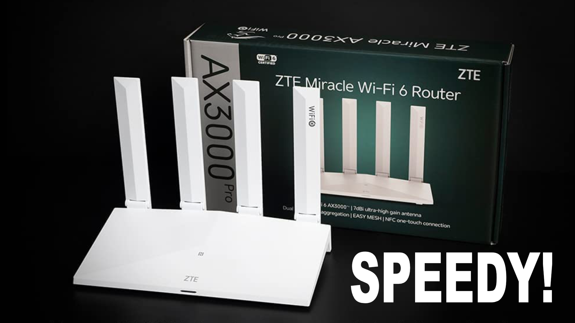 Watch ZTE Miracle WiFi 6 Router Review AX3000 Pro Review on Amazon